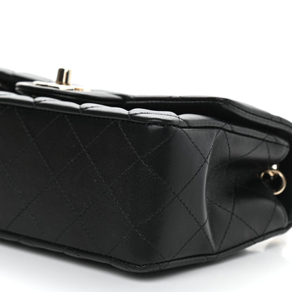 Chanel Lambskin Quilted Mini Rectangular Flap Black 9 of 9