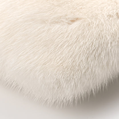 Prada Mink Fur Face Clutch White Multicolor 8 of 8
