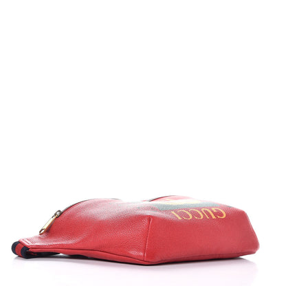 Gucci Grained Calfskin Logo Belt Bag Hibiscus Red 4 of 9