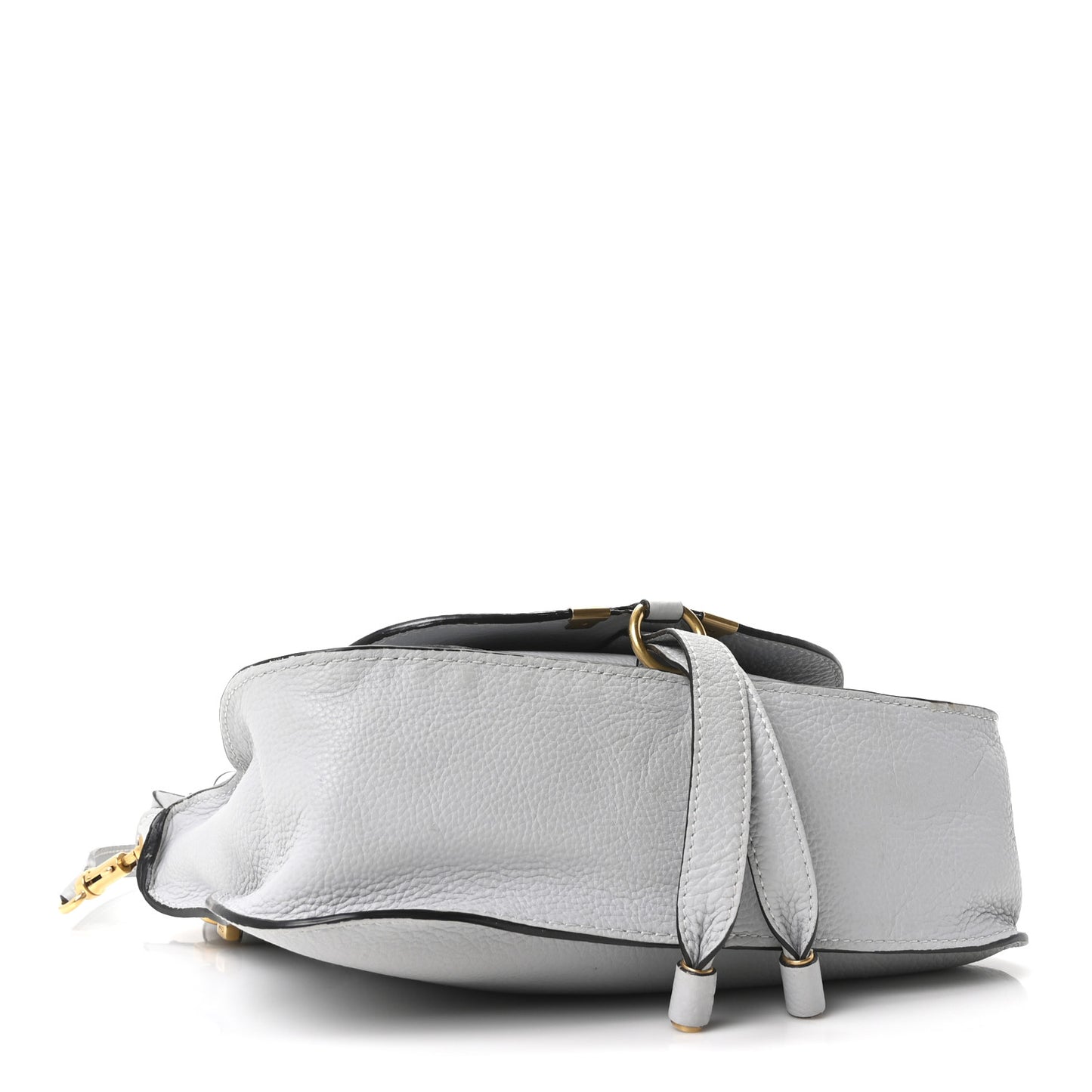 Calfskin Small Marcie Satchel Faded Blue