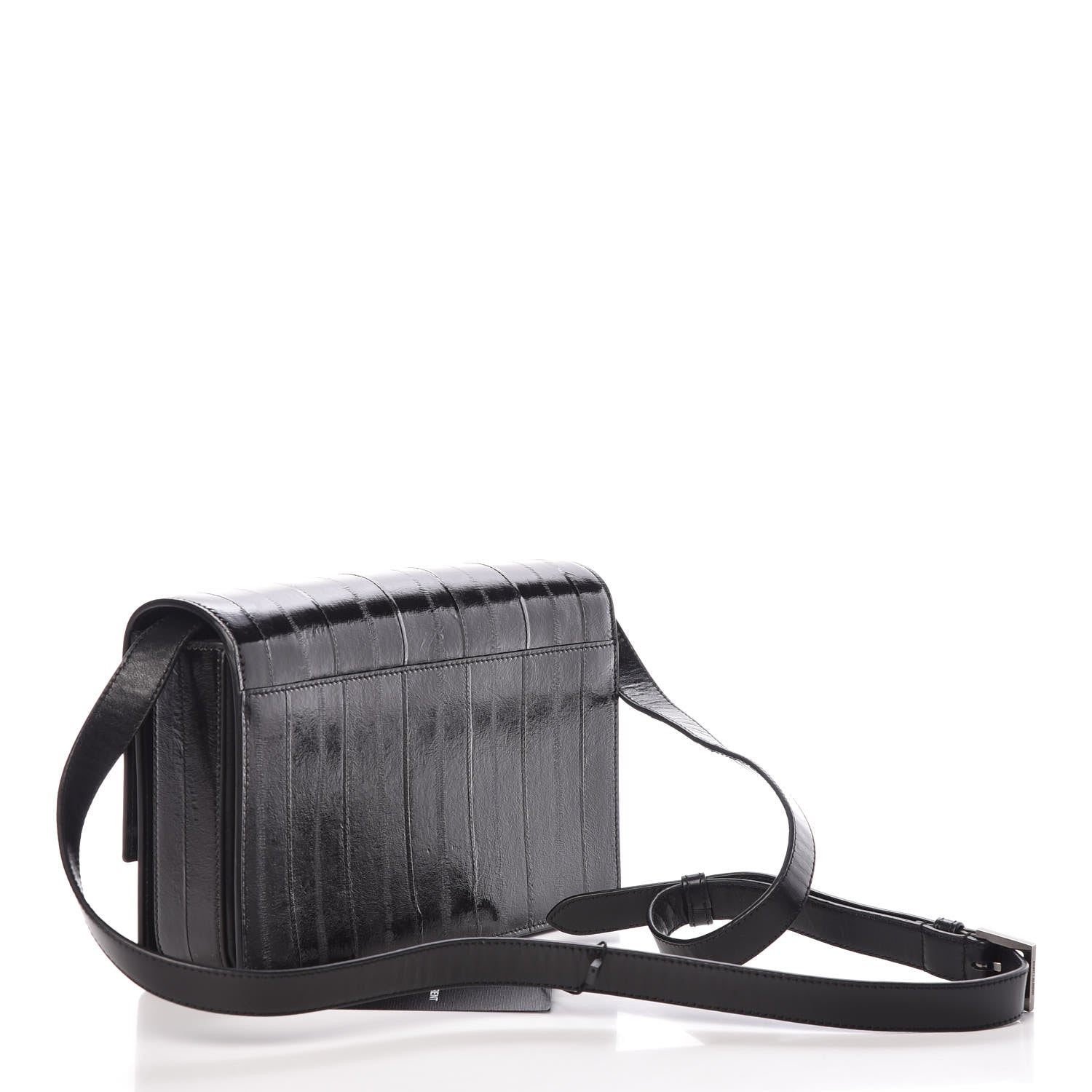 Saint Laurent Shiny Soft Calfskin Anguille Medium Bellechasse Black 3 of 10