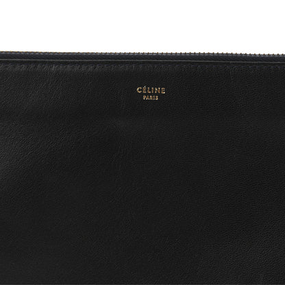 Celine Lambskin Large Trio Crossbody Bag Navy Blue 8 of 10