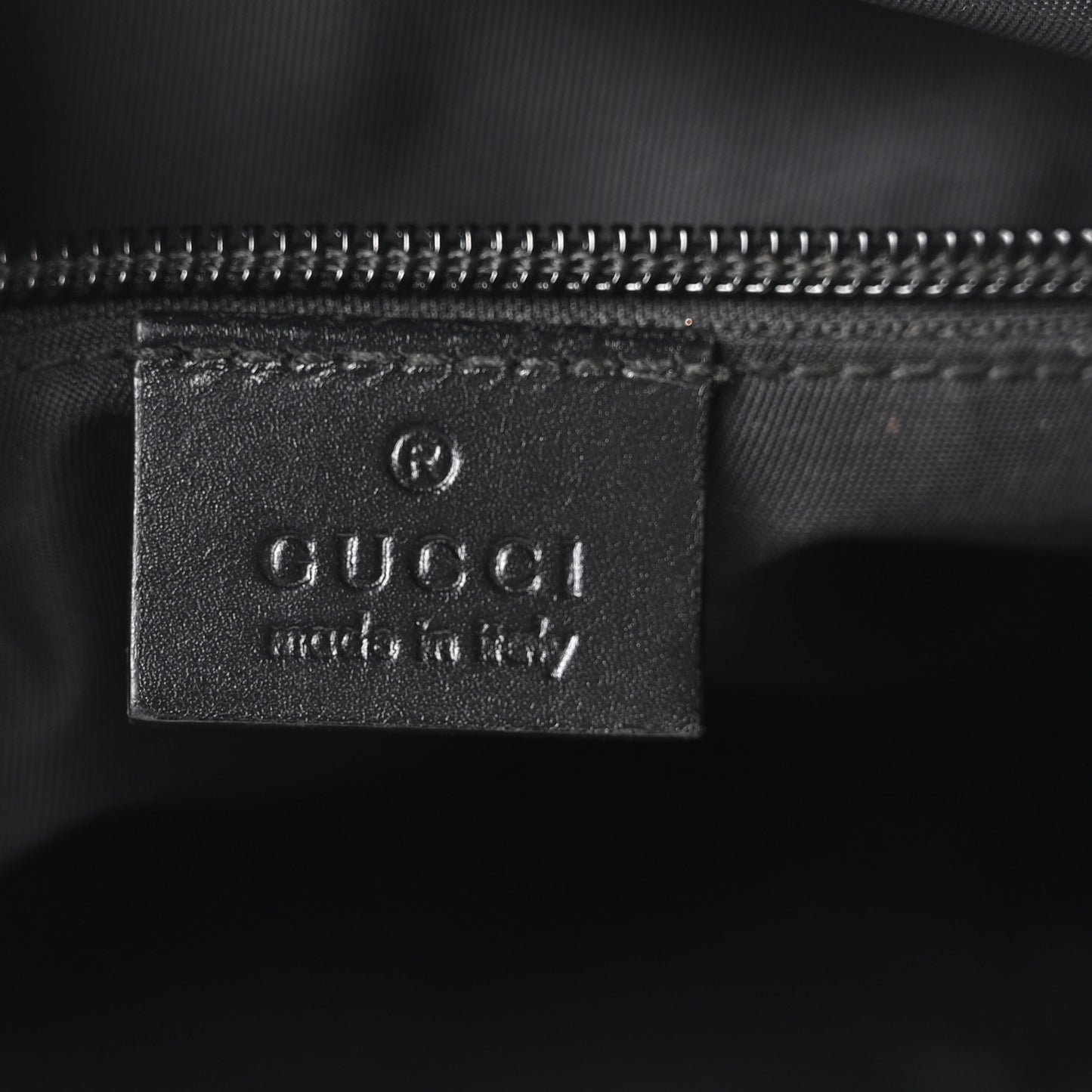 GG Supreme Monogram Web Messenger Bag Black