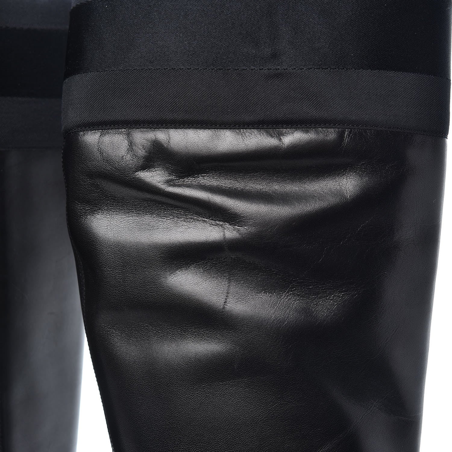 Gucci Calfskin Silk Lifford Boots 8.5 Black 9 of 9
