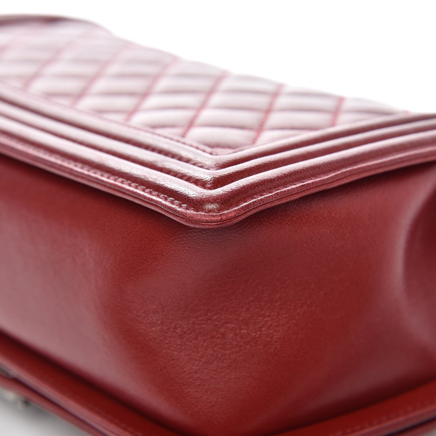 Chanel Lambskin Quilted Medium Boy Flap Red 11 of 11
