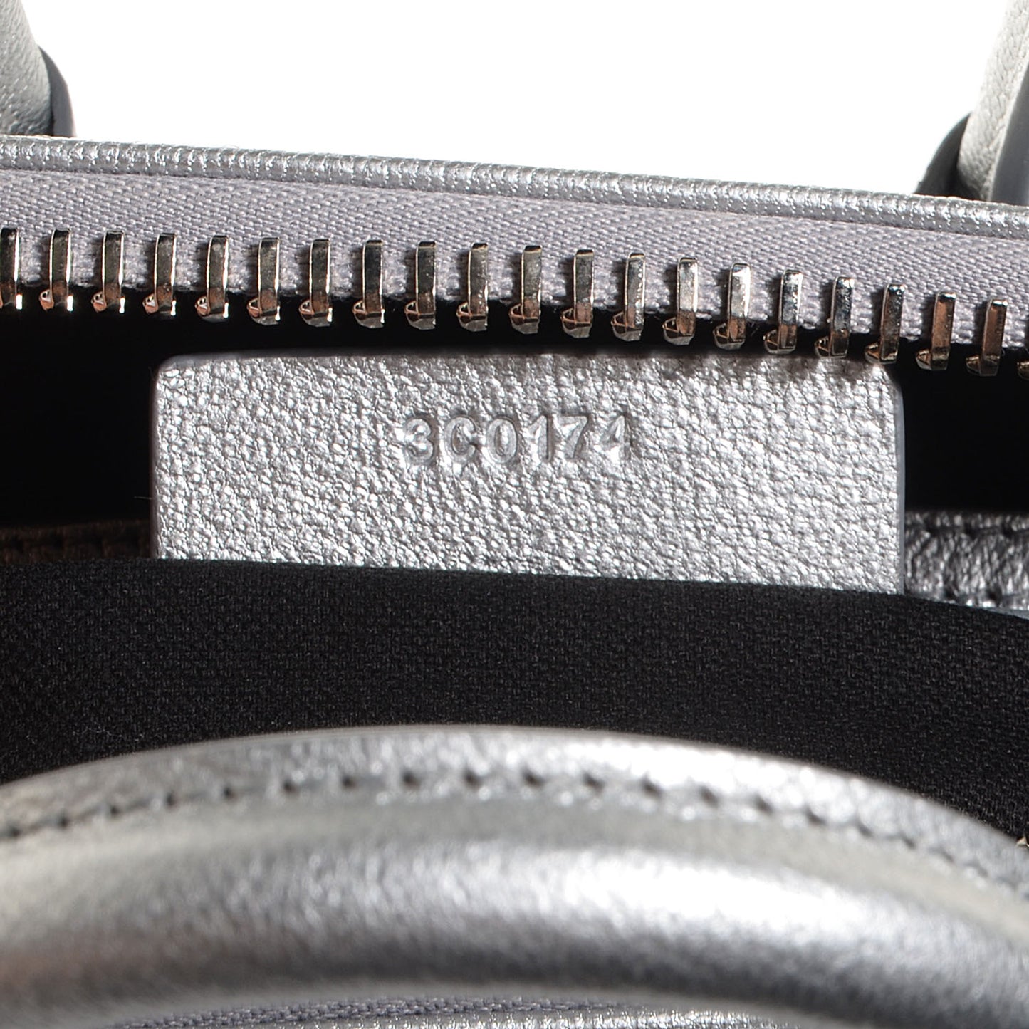Sugar Goatskin Mini Antigona Silver
