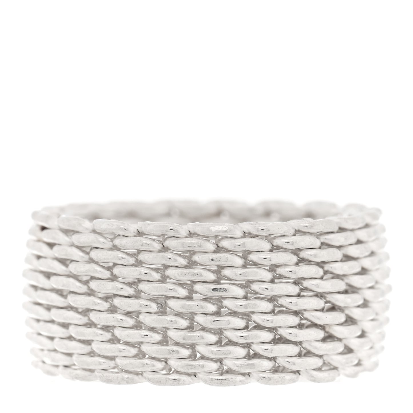 Sterling Silver Somerset Mesh Ring 53 6.5