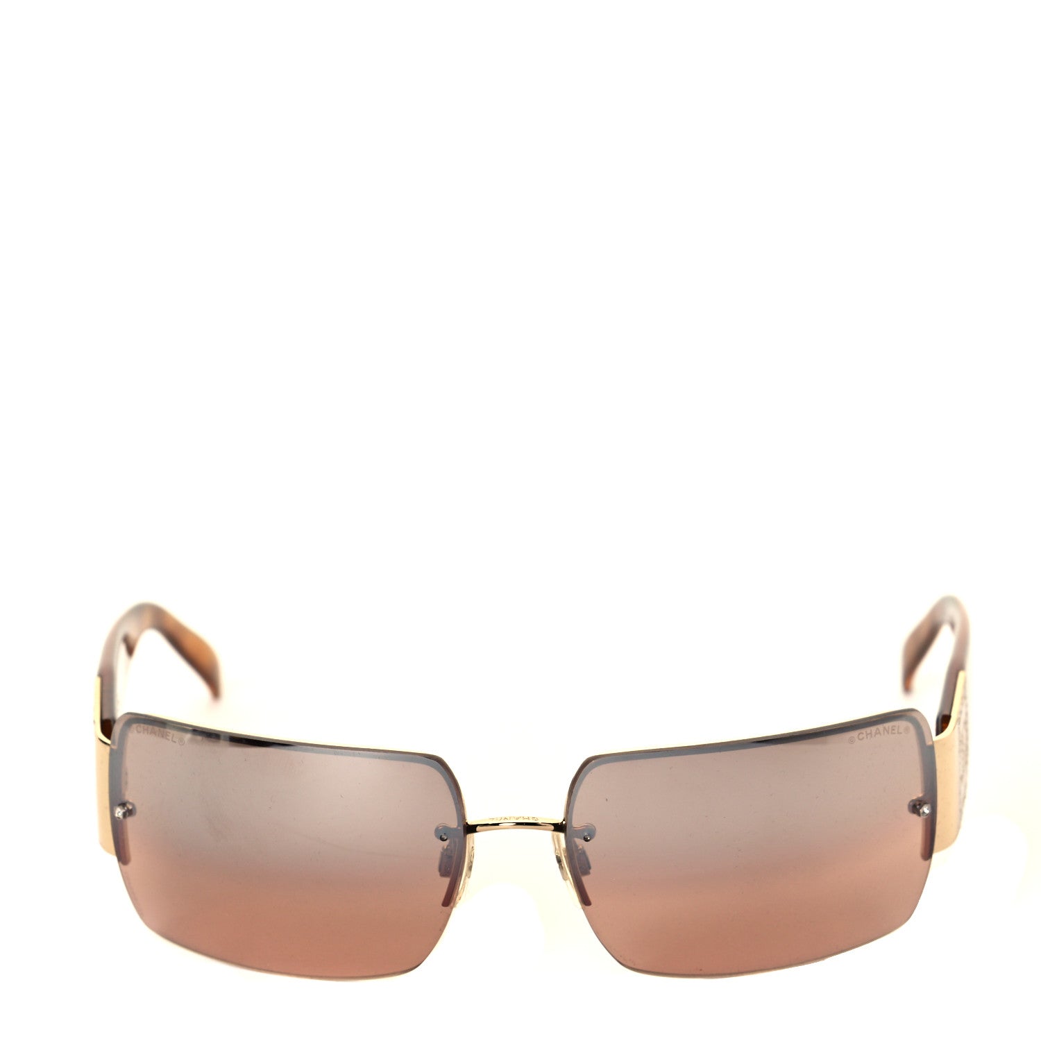 Chanel Tortoise Crystal CC Logo Sunglasses 4095-B 2 of 7