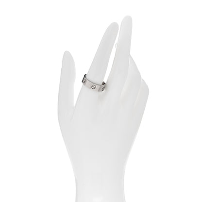 Cartier 18K White Gold 5.5mm LOVE Ring 59 8.75 2 of 4