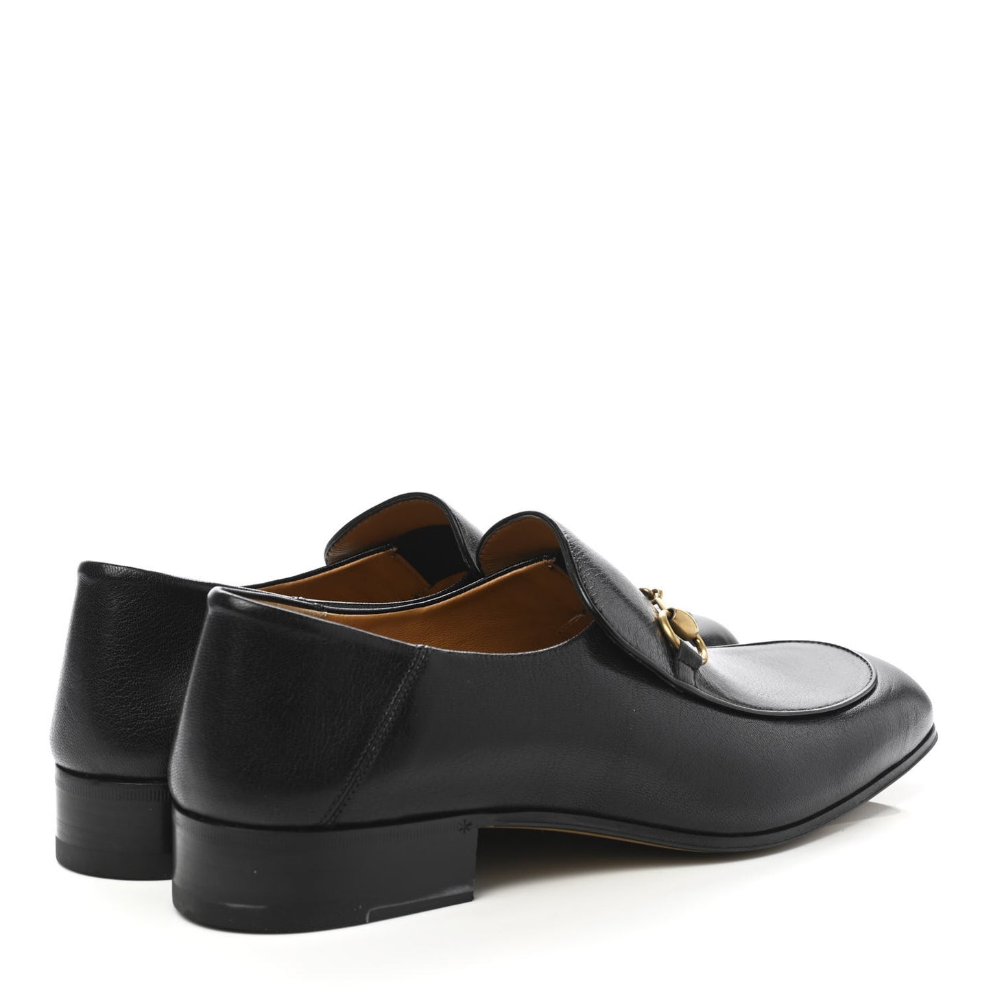 Goatskin Mens Horsebit Loafers 10.5 Black