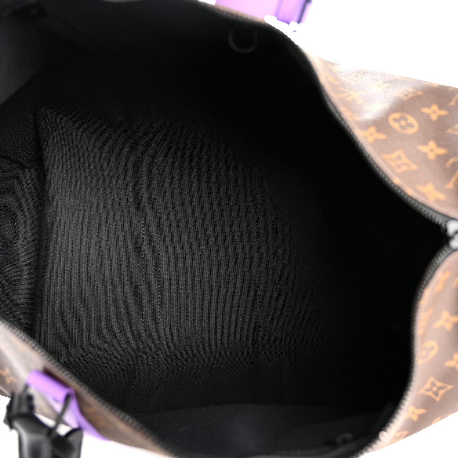 Louis Vuitton Monogram Macassar LV Colormania Keepall Bandouliere 50 Purple 4 of 9