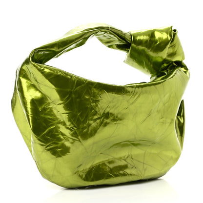 Bottega Veneta Metallic Crushed Calfskin Mini Jodie Chlorophyll 2 of 10