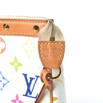 Louis Vuitton Monogram Multicolor Pochette Accessories White 8 of 14