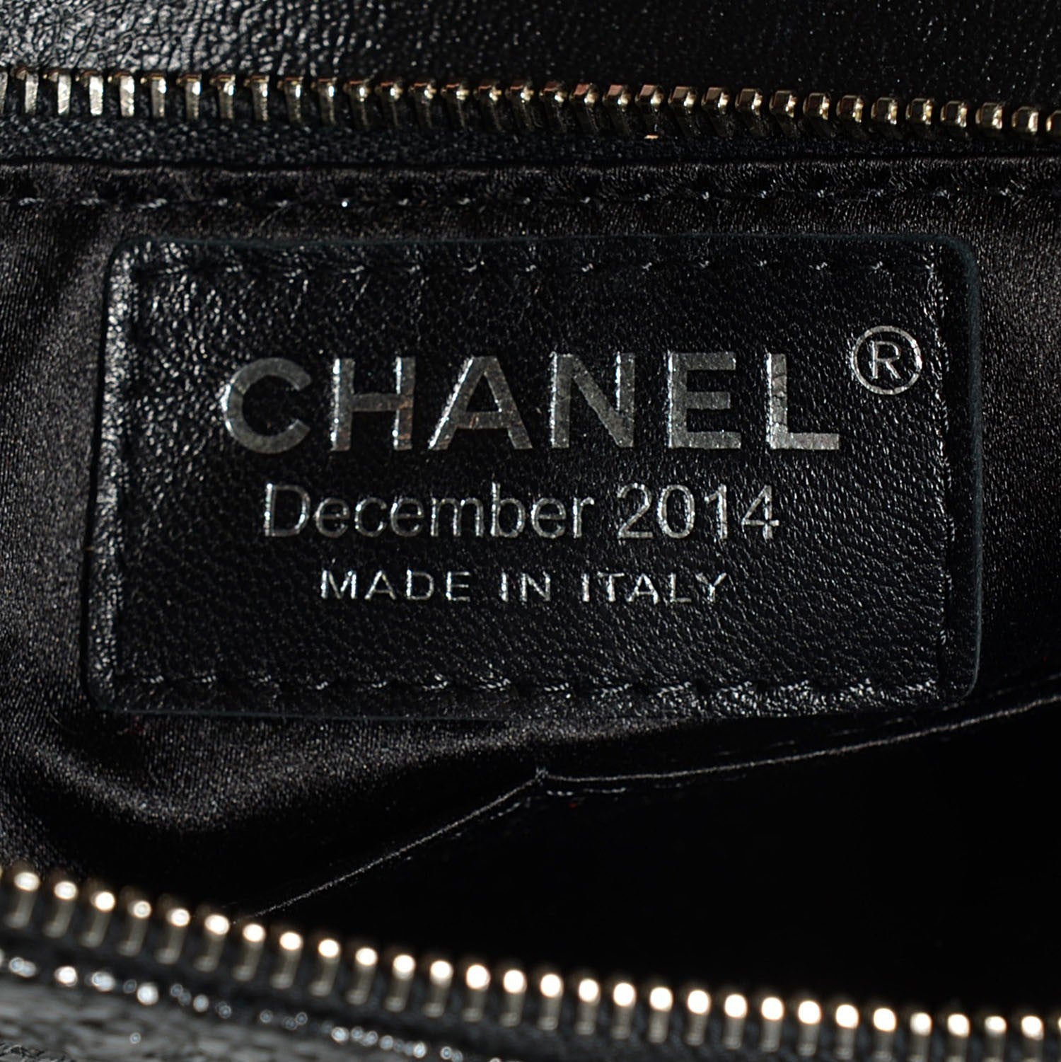 Chanel Iridescent Quilted Chain Clutch Black 13 of 14