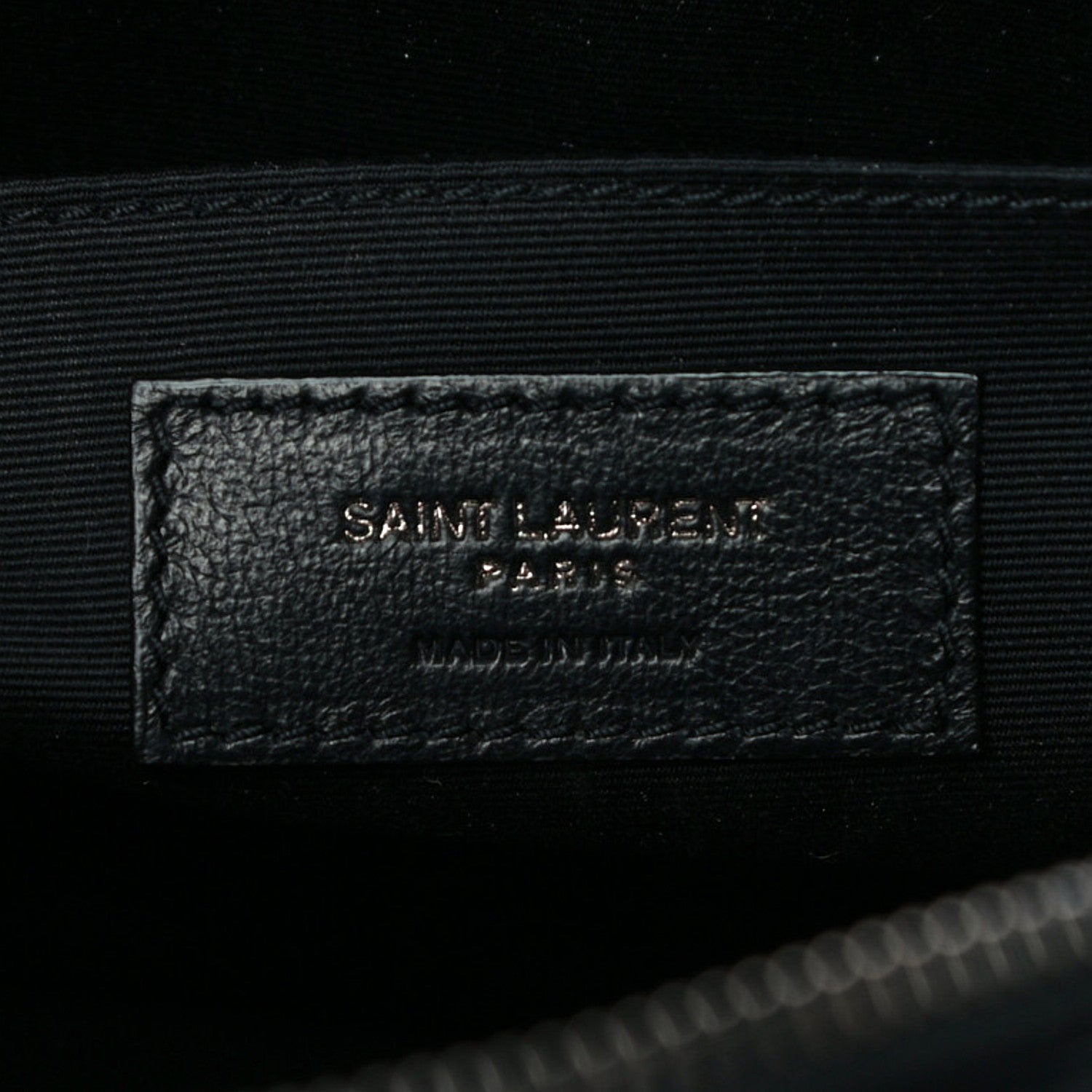 Saint Laurent Calfskin Matelasse Monogram Lou Camera Bag Black 6 of 10
