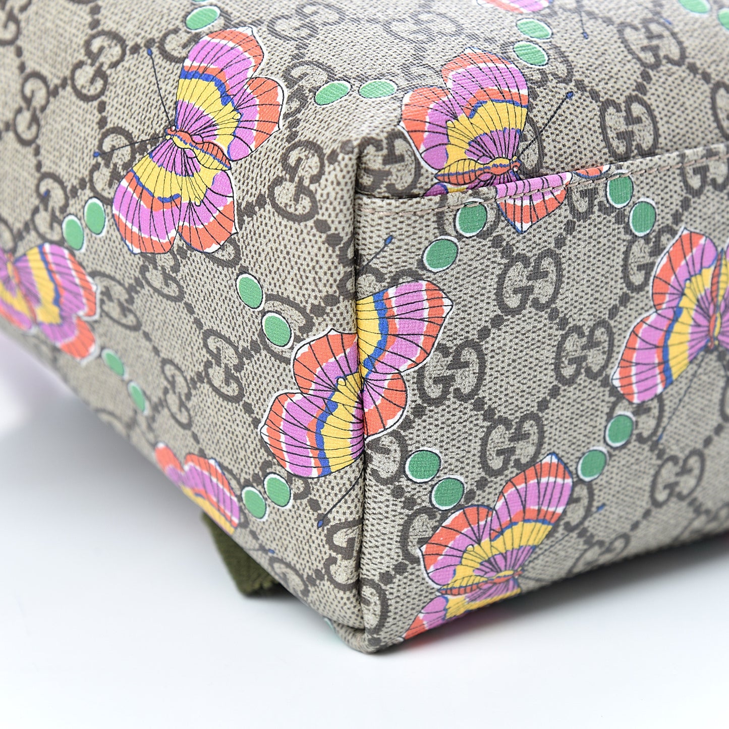 GG Supreme Monogram Childrens Butterfly Backpack