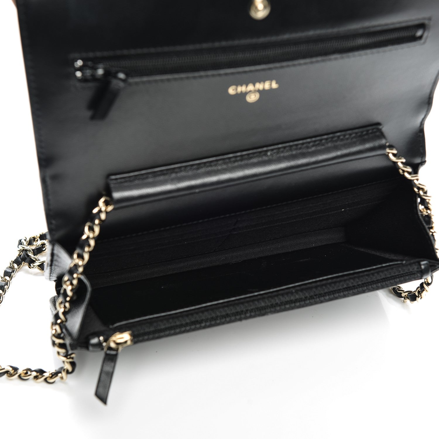 Chanel Lambskin Quilted Emoticon Wallet On Chain WOC Black 5 of 8