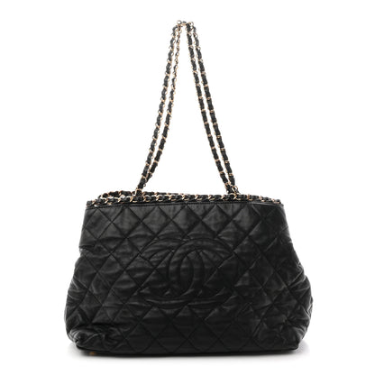 Chanel Calfskin Quilted Small Chain Me Tote Black 1 of 11