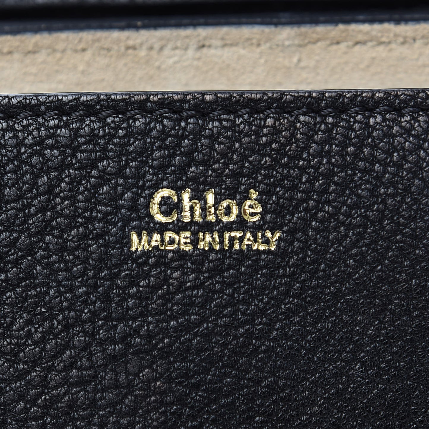 Grained Lambskin Nano Drew Shoulder Bag Black