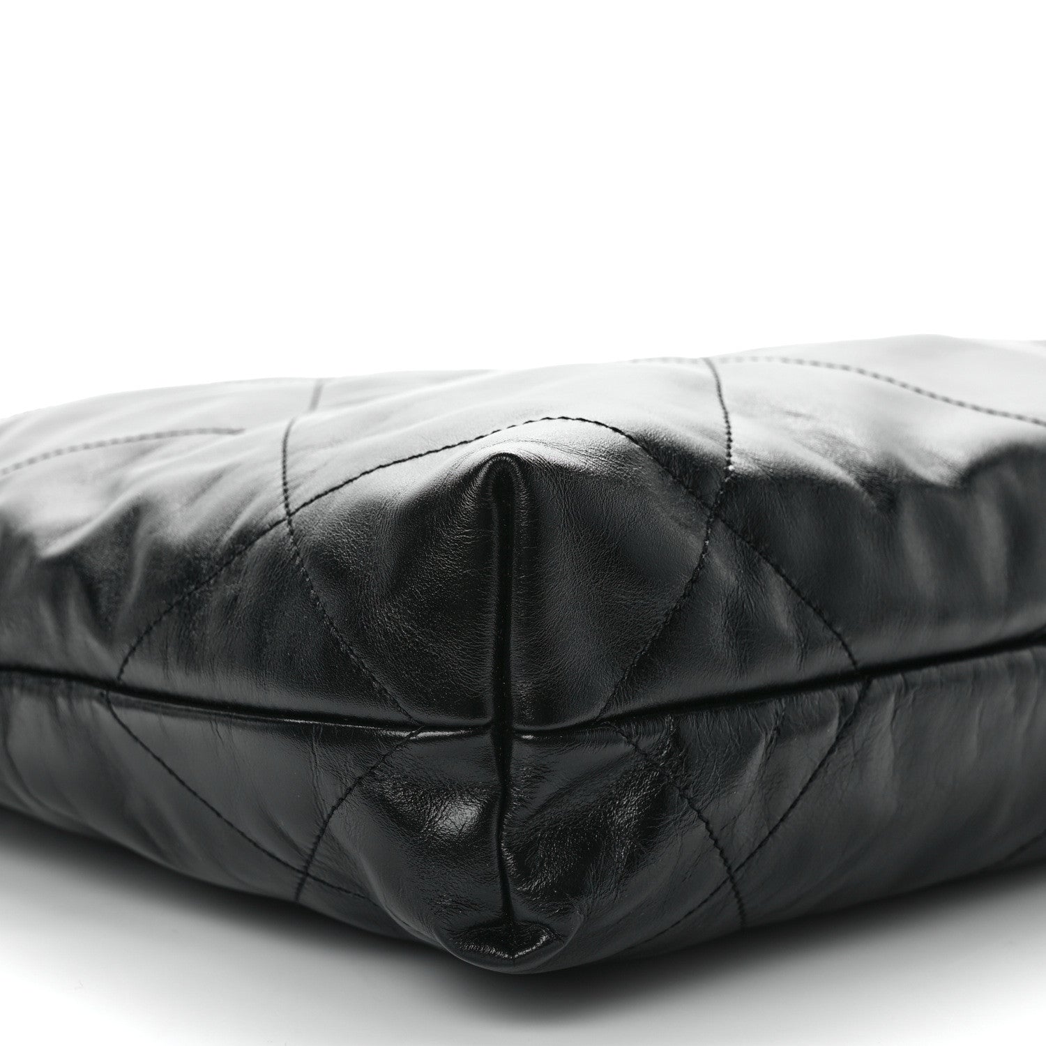 Chanel Shiny Calfskin Quilted Small Chanel 22 Black 10 of 14