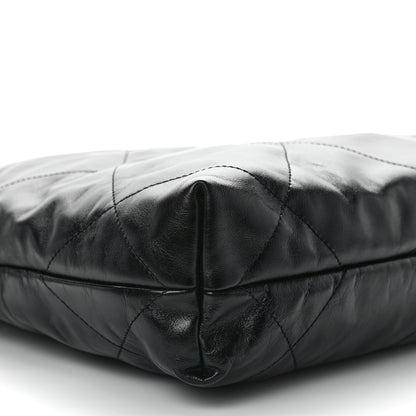 Chanel Shiny Calfskin Quilted Small Chanel 22 Black 10 of 14