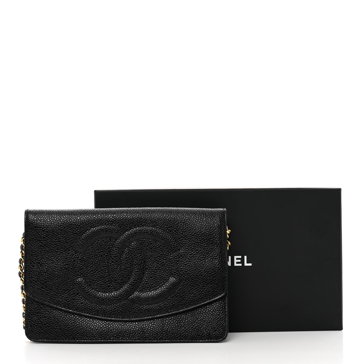 Chanel Caviar Timeless CC Wallet on Chain WOC Black 10 of 10