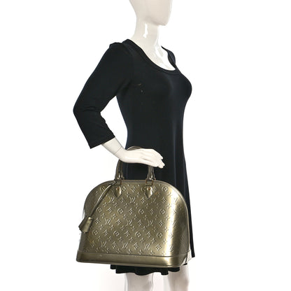 Louis Vuitton Vernis Alma GM Gris Art Deco 2 of 8