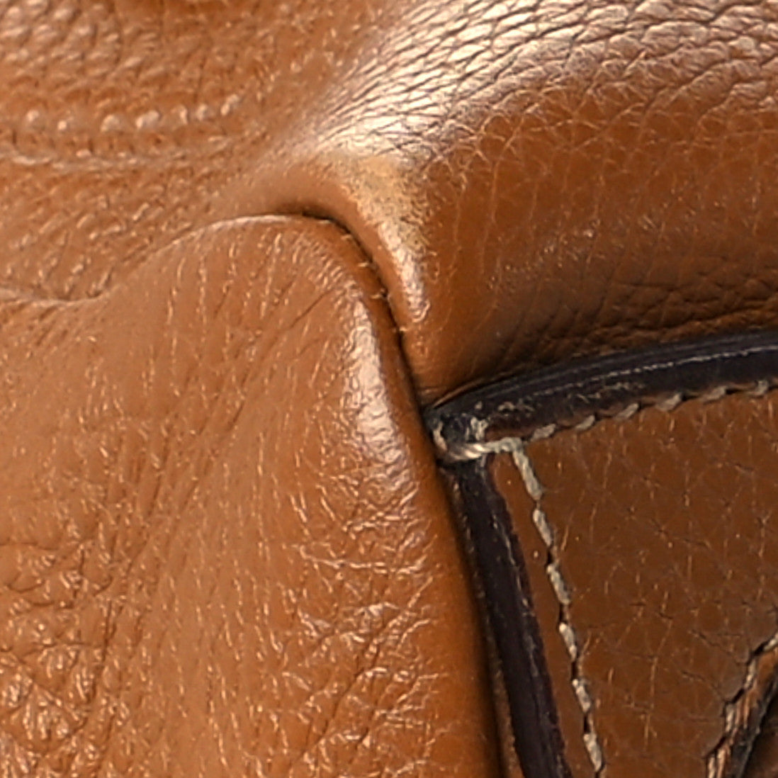 Prada Vitello Daino Embossed Logo Bowler Cuoio 9 of 14