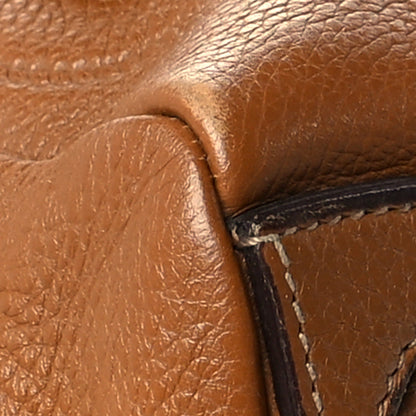 Prada Vitello Daino Embossed Logo Bowler Cuoio 9 of 14