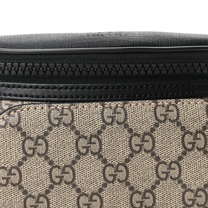 Gucci GG Supreme Monogram Belt Bag Black 7 of 9