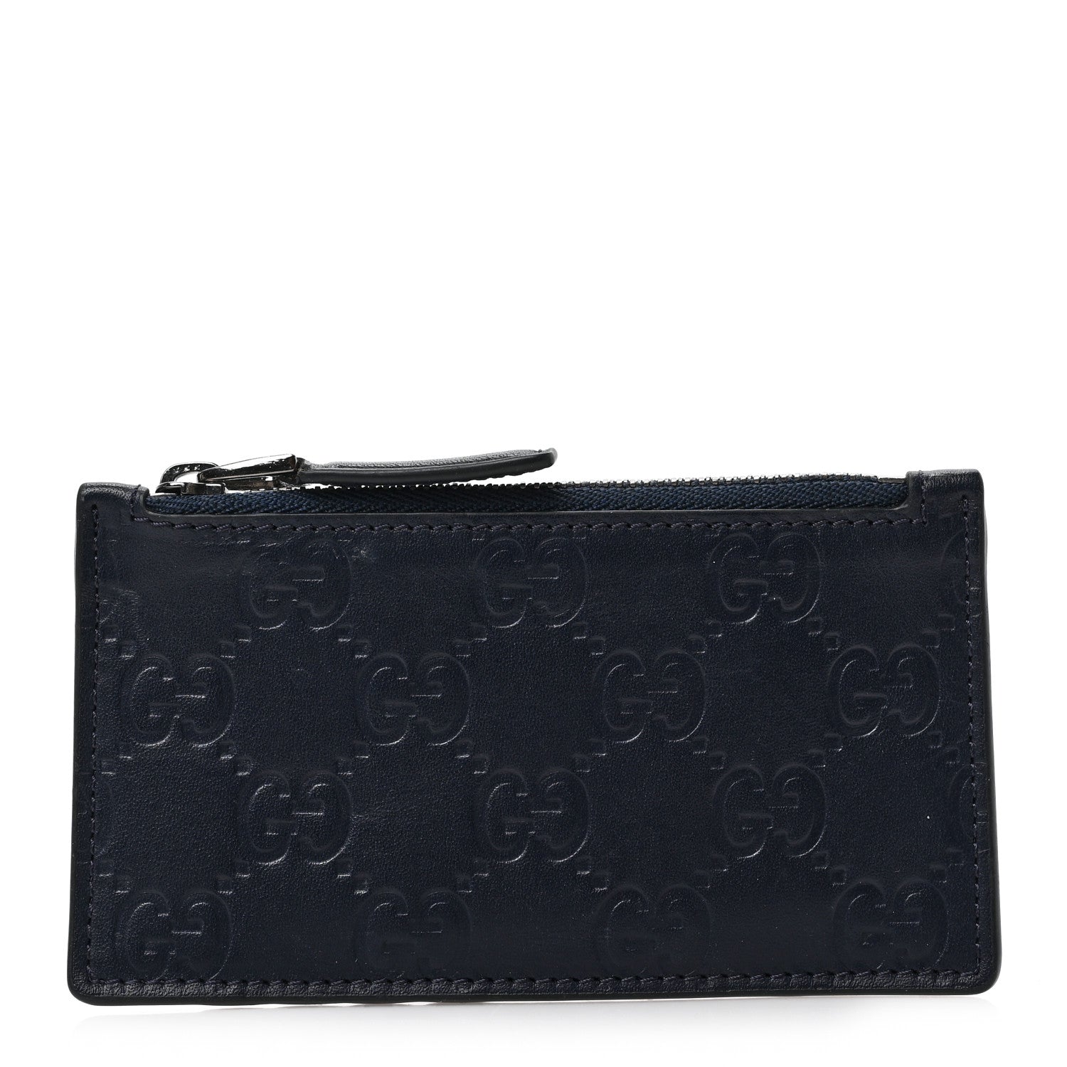 Gucci Guccissima Signature Coin Case Card Holder Blue 1 of 6