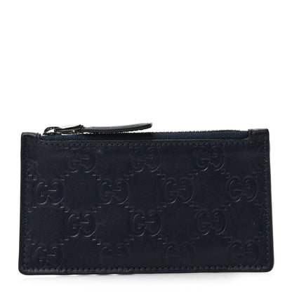 Gucci Guccissima Signature Coin Case Card Holder Blue 1 of 6