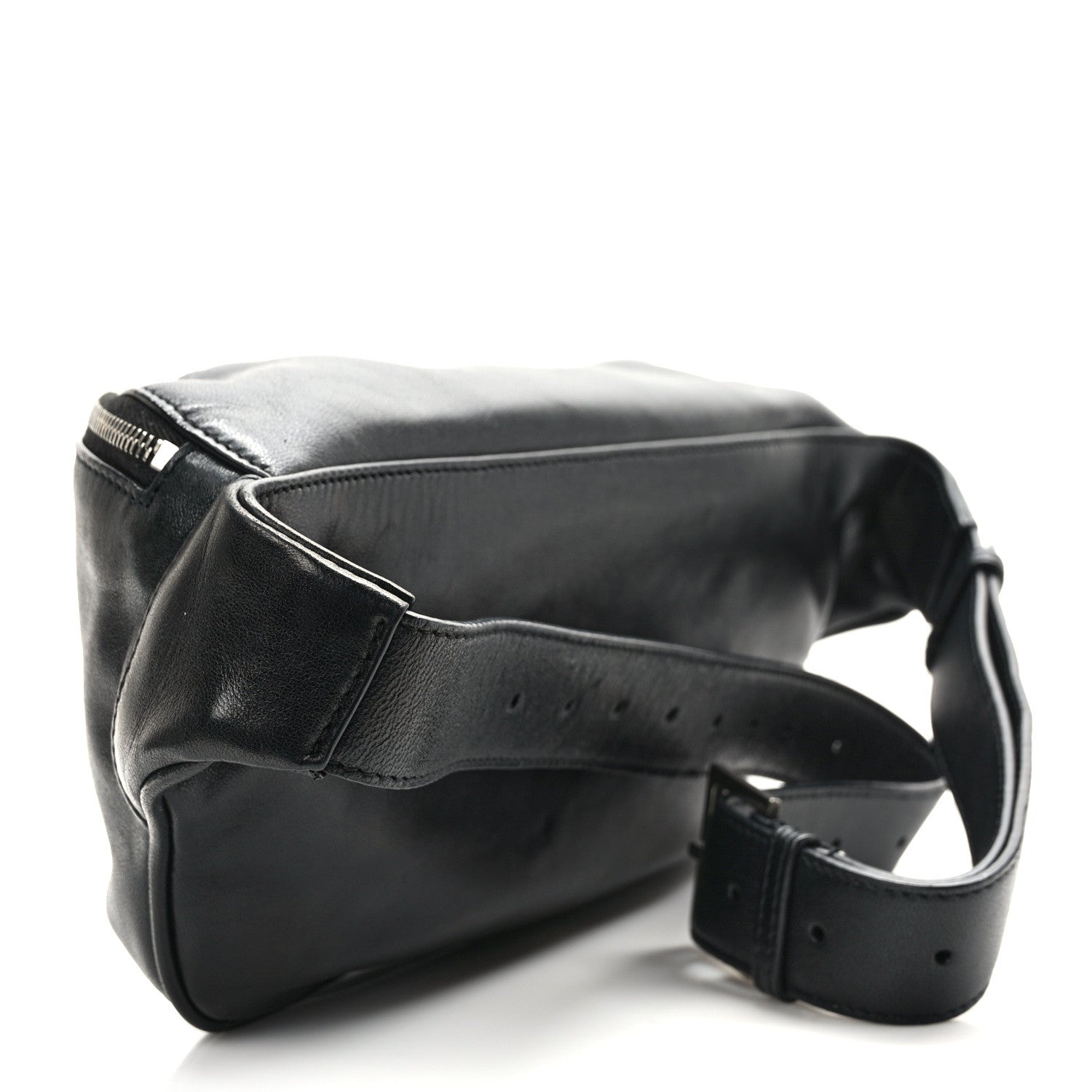 Saint Laurent Calfskin Monogram Belt Bag Black 3 of 9