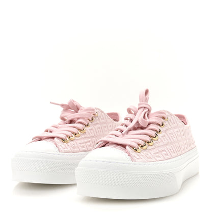 Givenchy Canvas Jacquard Embroidered 4G City Sneakers 38 Tender Pink 4 of 7