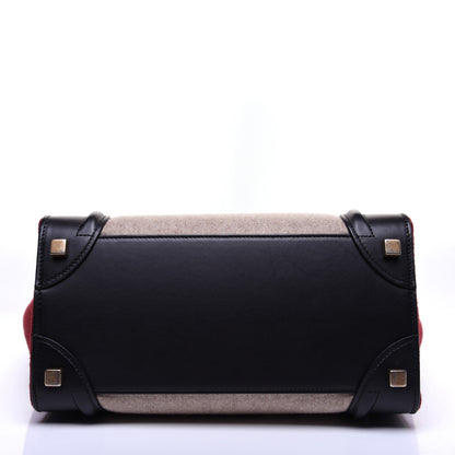 Celine Felt Smooth Calfskin Micro Tri-Color Micro Luggage Beige 11 of 13