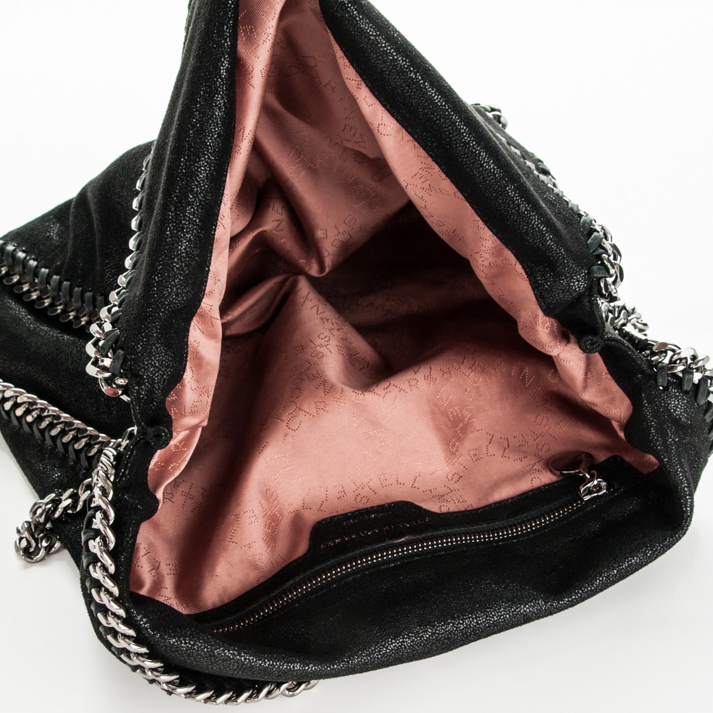 Shaggy Deer Falabella Fold Over Tote Black