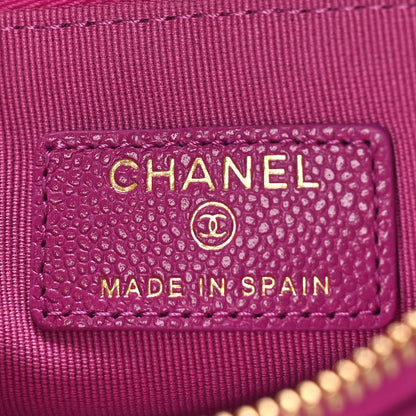 Chanel Caviar Quilted Small Cosmetic Case Purple 6 of 10