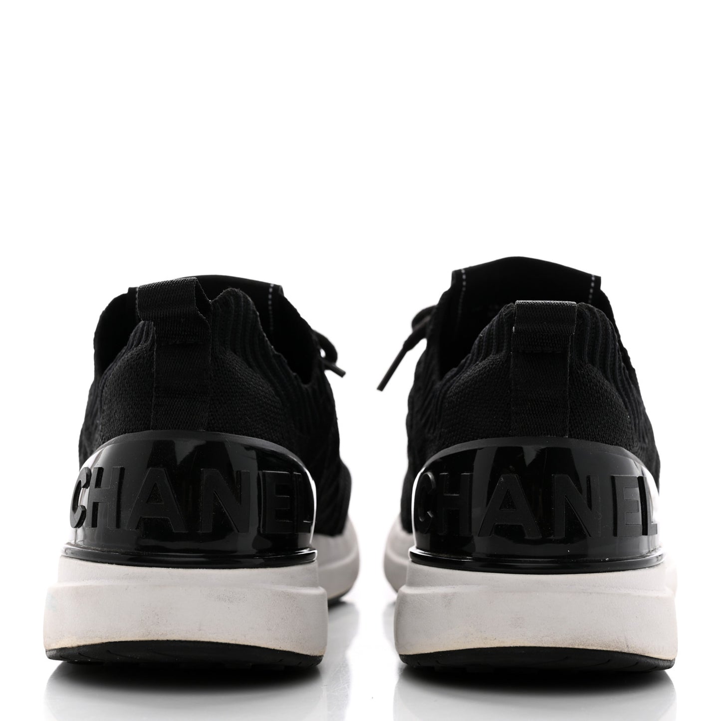 Fabric Logo Sneakers 36.5 Black