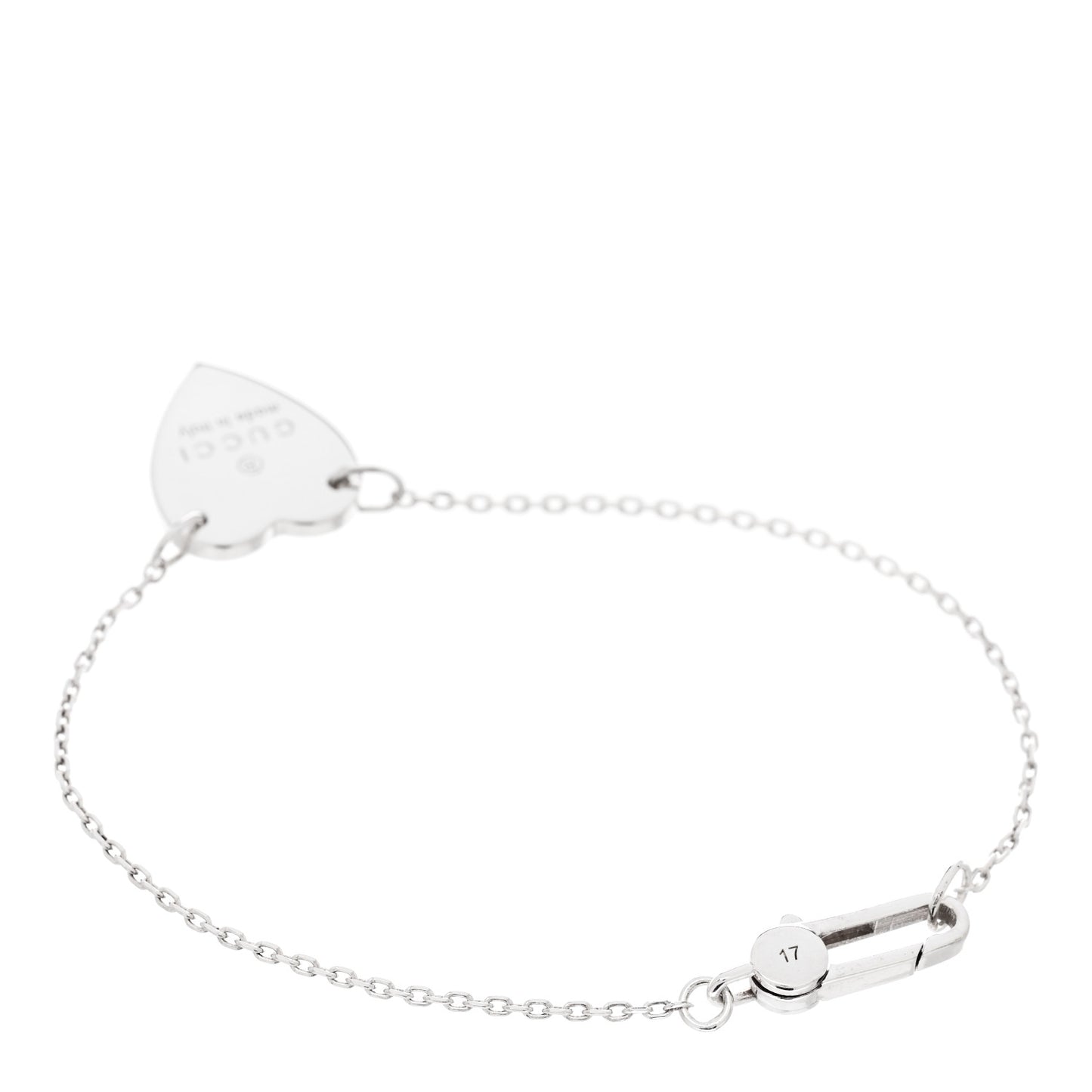 Sterling Silver Trademark Heart Bracelet