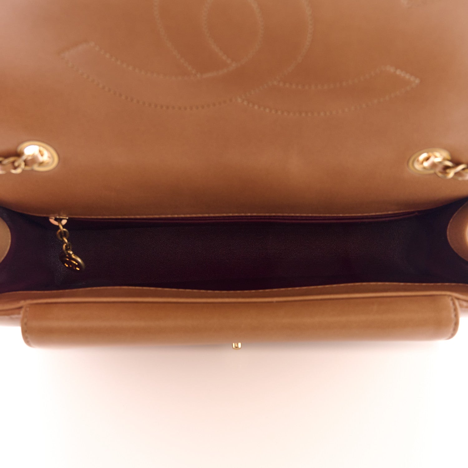 Chanel Lambskin Quilted Medium Single Flap Light Brown 5 of 16