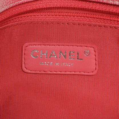 Chanel Caviar Quilted Ombre Jumbo Single Flap White Rose Pink 8 of 9