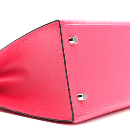 Hermes Epsom Verso Kelly Sellier 28 Framboise Prune 9 of 13