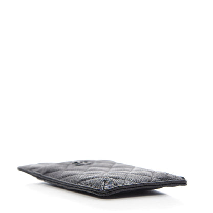 Chanel Caviar Quilted Classic Flat Wallet Pouch So Black 4 of 10