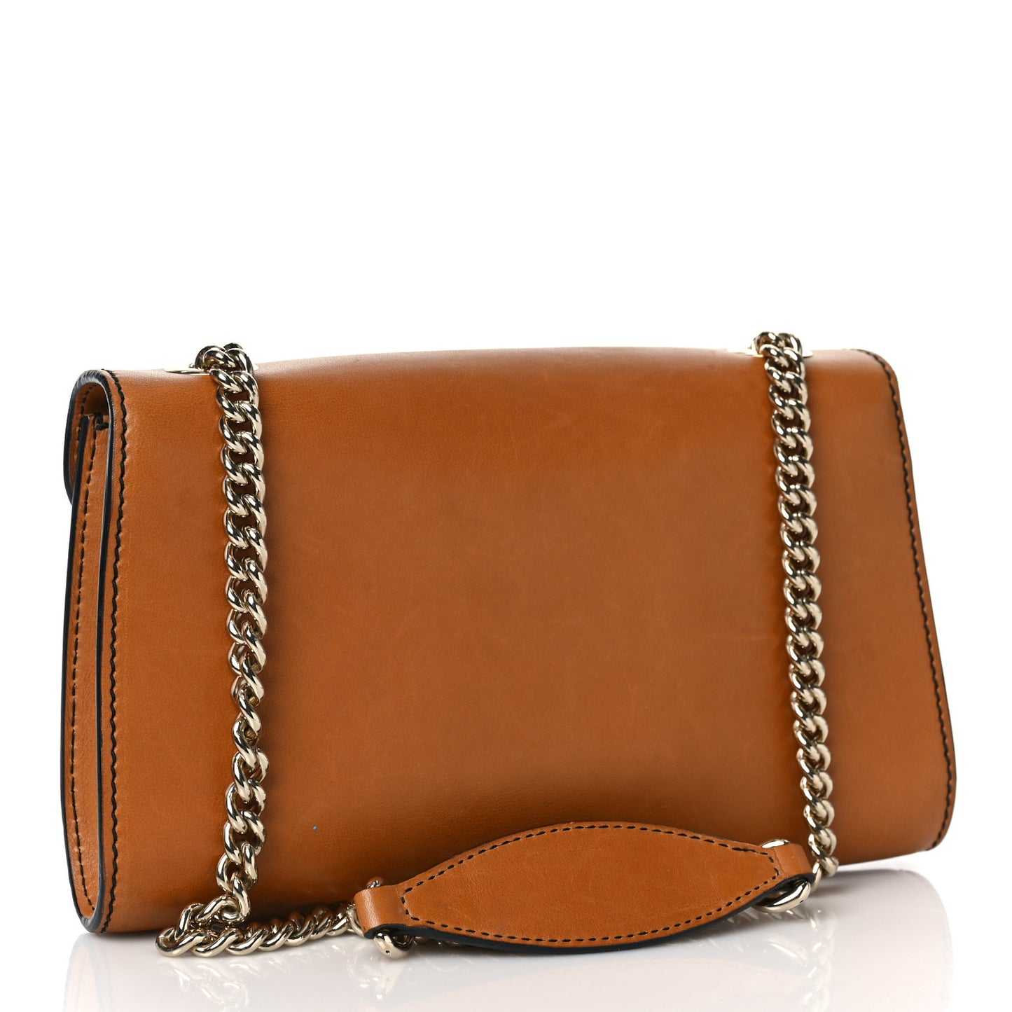 Saddle Soft Lux Small Emily Chain Shoulder Bag New Banana