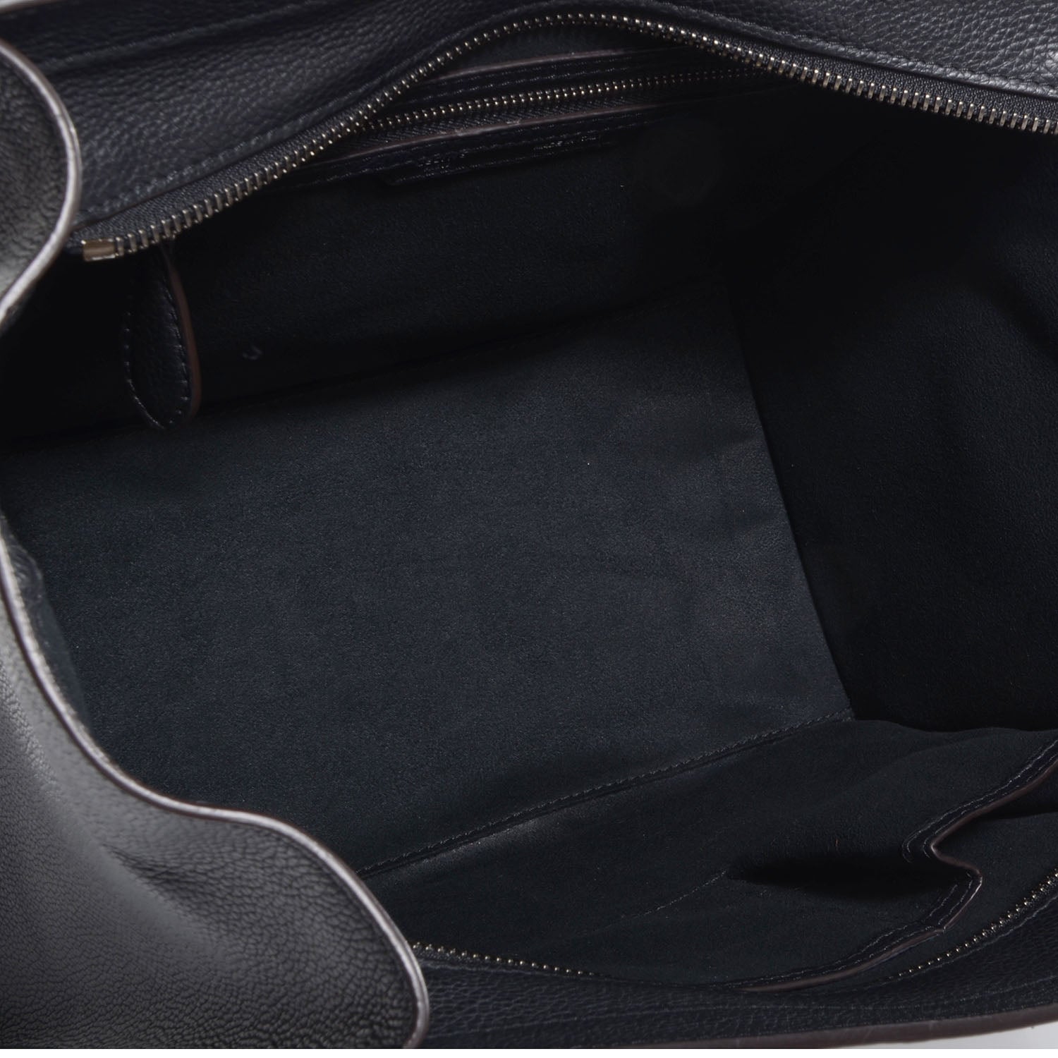 Celine Drummed Calfskin Mini Luggage Black 5 of 8