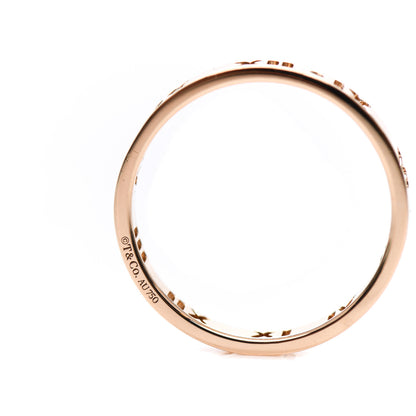 Tiffany 18K Rose Gold Diamond Atlas Pierced Ring 61 9.25 4 of 4