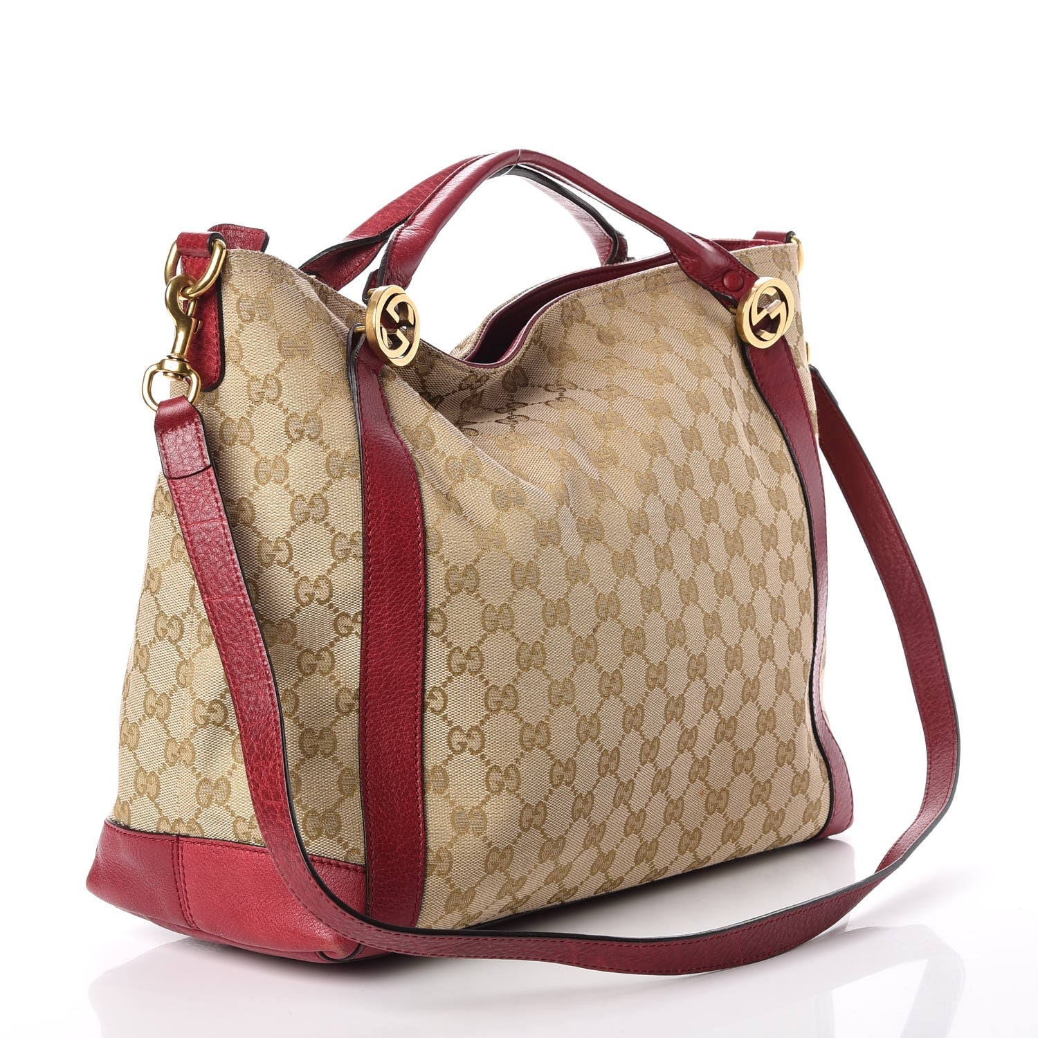 Gucci Monogram Medium Miss GG Top Handle Bag Dark Red 3 of 10