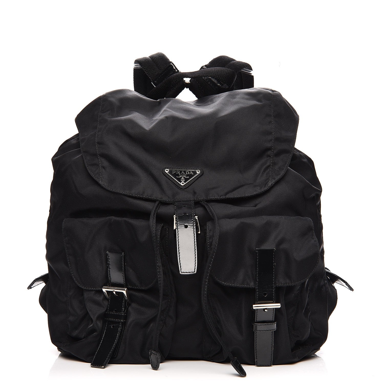 Prada Nylon Vela Medium Backpack Black 1 of 12