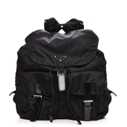 Prada Nylon Vela Medium Backpack Black 1 of 12