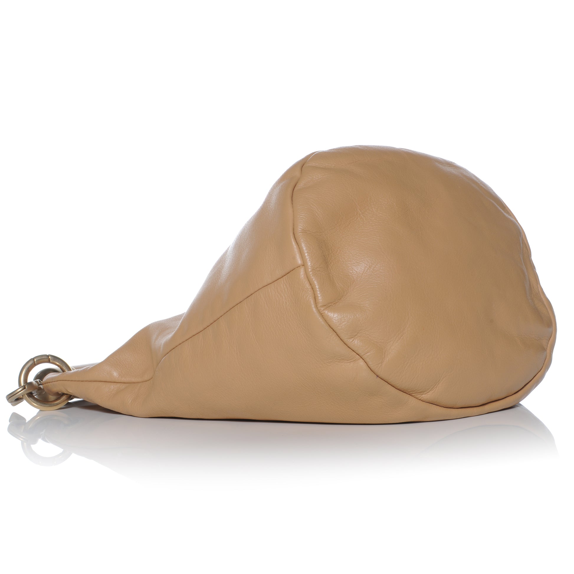 Chanel Calfskin CC Bucket Bag Beige 4 of 9